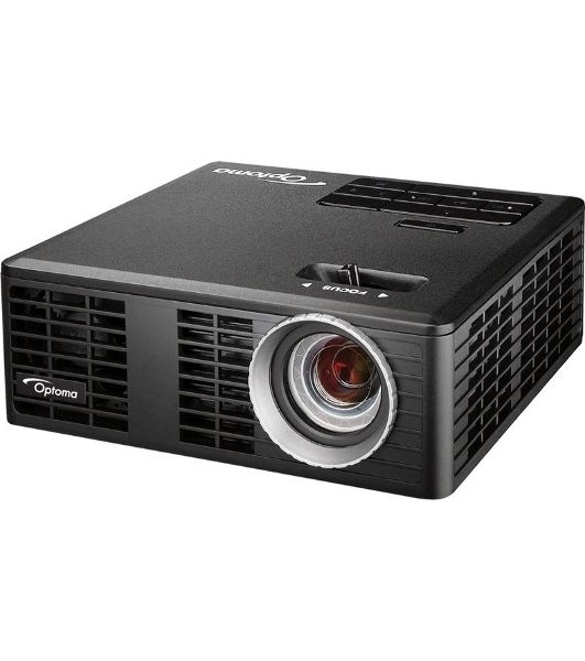 Проектор Optoma ML750e (DLP, LED, WXGA 1280x800, 700Lm, 15000:1, HDMI, USB, MHL, MicroSD, 1x1W speaker, 3D Ready, led 20000hrs, черный, 0.38kg)