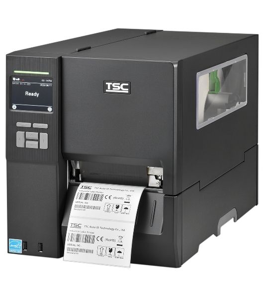 Принтер этикеток термотрансферный TSC MH241T 203 dpi, 356 мм/сек, USB, RS-232, Ethernet, USB Host, черный