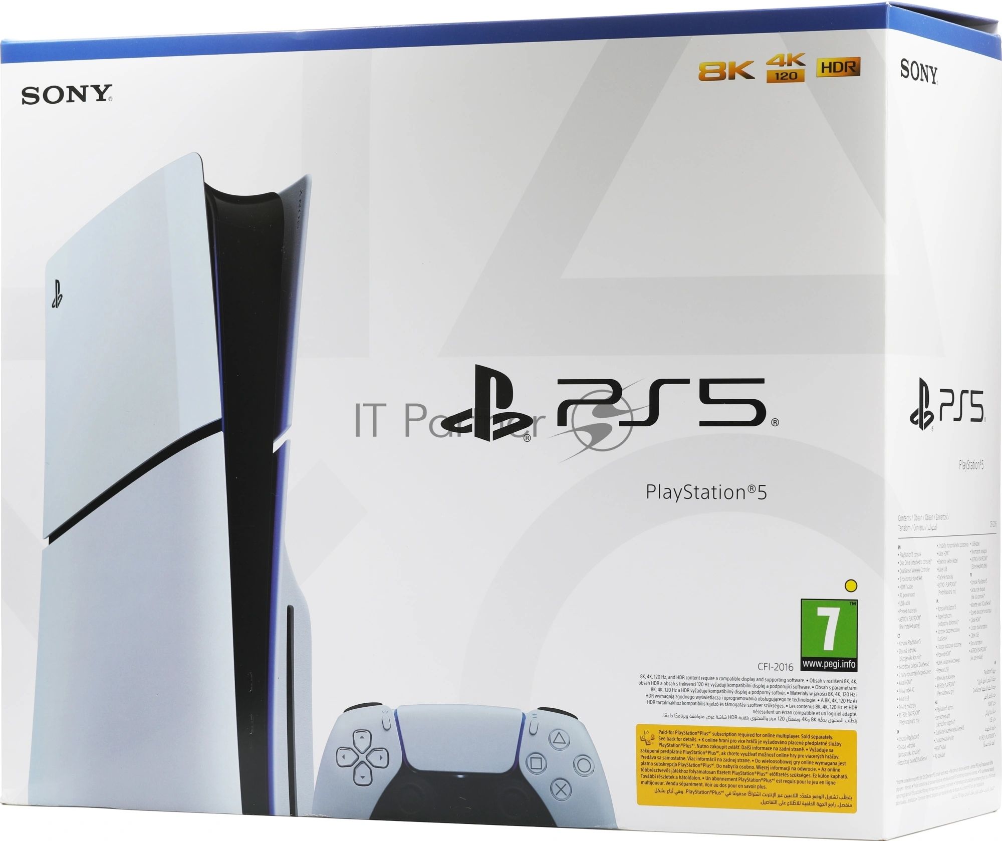 Игровая консоль Sony PlayStation 5 Slim Blue-Ray 1Tb White (CFI-2116A) (Европа)