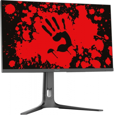 Монитор 27" BLOODY MN272U IPS 3840x2160, 160 Гц, 5 мс, 16:9, 400 кд/м², 2xHDMI, 2xDisplayPort, трехсторонний безрамочный дизайн, Flicker Free, Low Blue Light, HDR10, черный