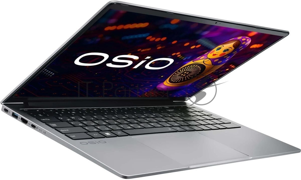 Ноутбук Osio FocusLine F150a-026/15"/IPS/AMD Ryzen 5 5560U/16Gb/512Gb SSD/AMD Radeon Graphics/Uncom/серый/1.7kg