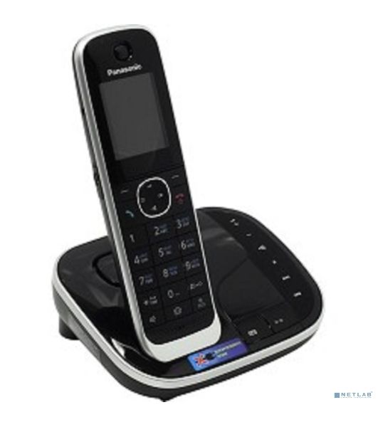 Телефон беспроводной (DECT) Panasonic KX-TGJ320RUB ной, АОН, черный, автоответчик
