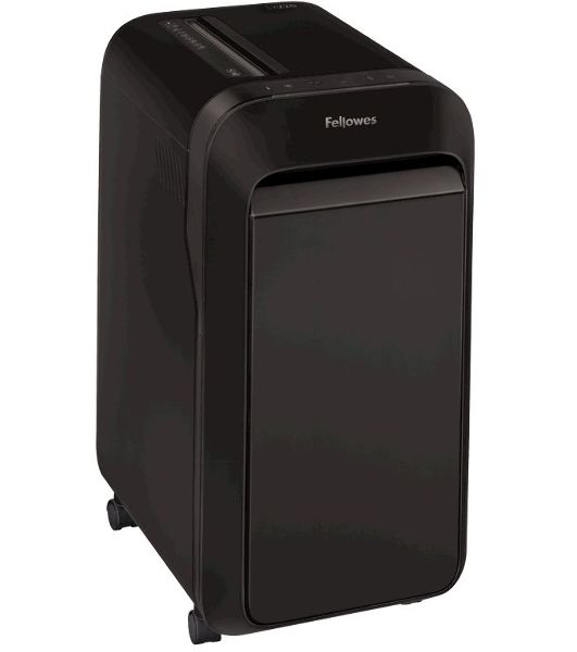 Шредер Fellowes PowerShred LX220 черный (секр.P-4)/перекрестный/20лист./30лтр./скрепки/скобы/пл.карты
