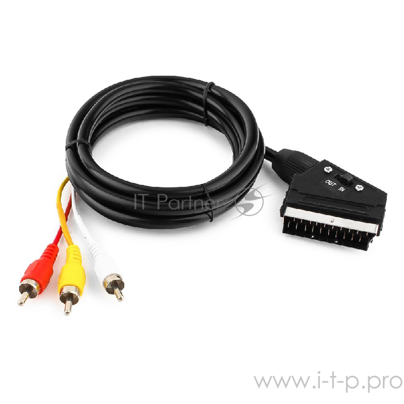 Кабель аудио/видео Gembird 1 x RCA x 3 (male)/1 x SCART (male), 1.8 м