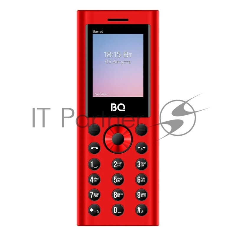 Мобильный телефон BQ 1858 Barrel красный/черный