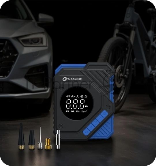 Автомобильный компрессор Neoline Dela S 23л/мин шланг 0.54м