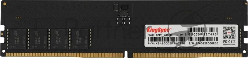 Оперативная память KingSpec DDR5, 32Gb (1x32 Gb), 4800 MHz, CL40, DIMM
