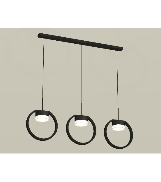 Светильник Ambrella light XB9107156/3 SBK/FR/CL черный песок/белый матовый/прозрачный GX53 (C9107, N8399)