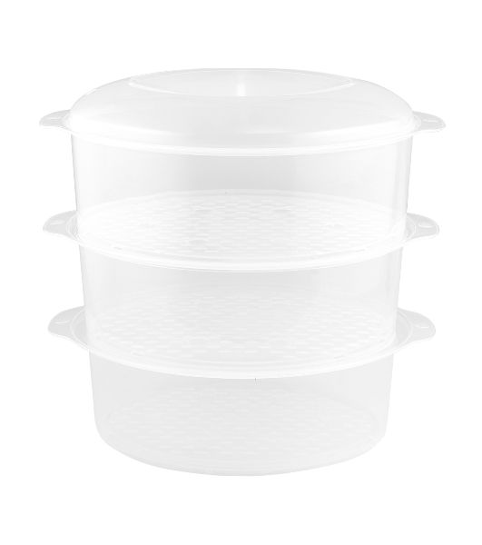 Пароварка Centek CT-1457 серебристый, 9 л, ярусы - 3, 800 Вт, механическое
