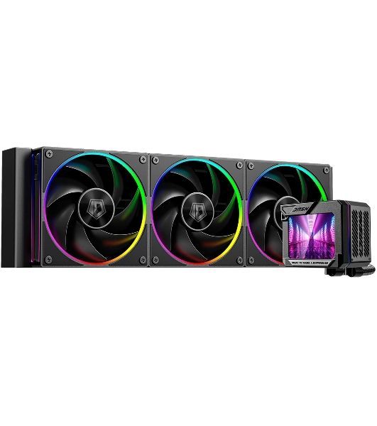 Система водяного охлаждения ID-Cooling DL360 Max ARGB Soc-AM5/AM4/1200/1700/1851 черный 4-pin 14-31.2dB Al LCD 350W Ret