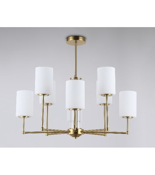 Люстра Ambrella light LH56217/8 BS/FR латунь/белый матовый E27/8 max 60W D700*600