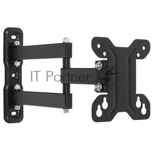 Кронштейн для телевизора Ultramounts UM960 черный 23"-65" макс.35кг настенный поворот и наклон