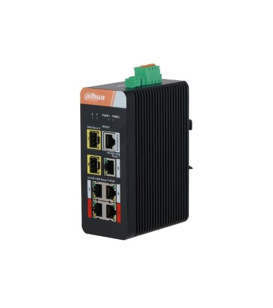 Коммутатор Dahua DH-IS4207-4GT-120 5G 2SFP 4PoE 120W неуправляемый
