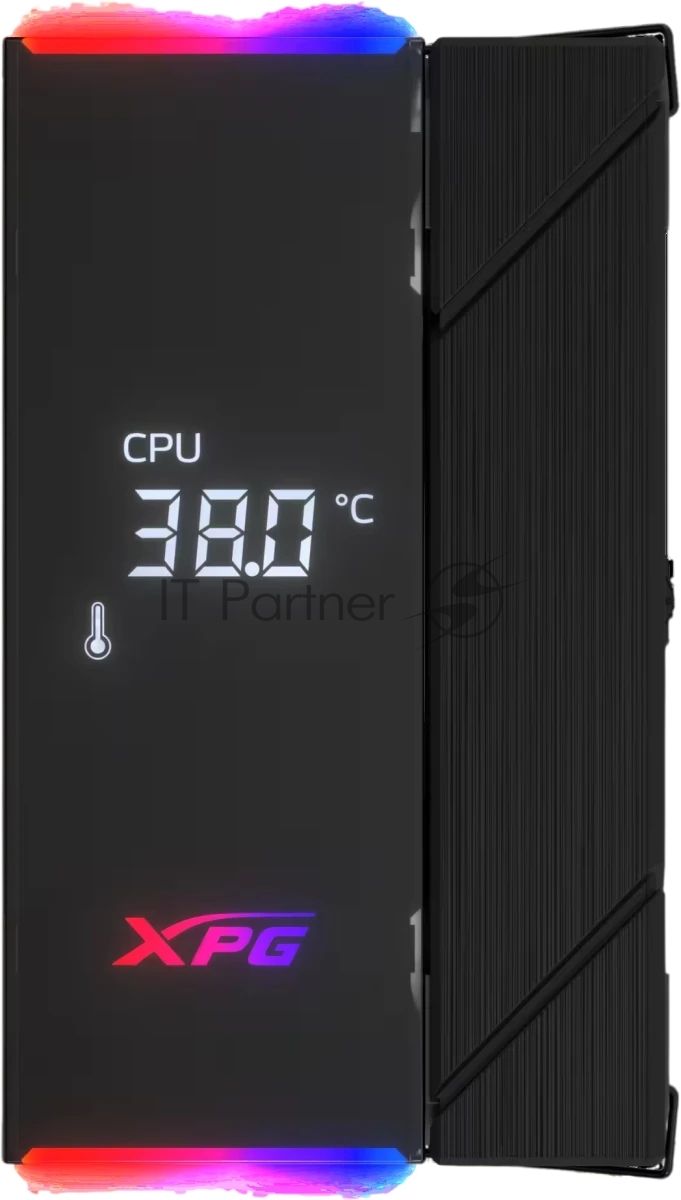 Кулер для процессора ADATA XPG MAESTRO PLUS 42SA черный, 120 мм, алюминий/медь, 800-1800 об/мин, 21.19 дБ, 4 pin PWM, ARGB, 220 Вт, высота 156 мм, ЖК-дисплей