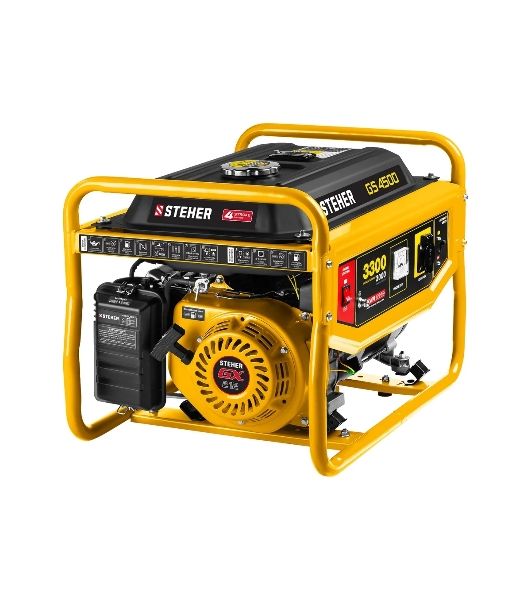 Электрогенератор бензиновый STEHER GS-4500, 3.3 кВт, 72 дБ, 39 кг