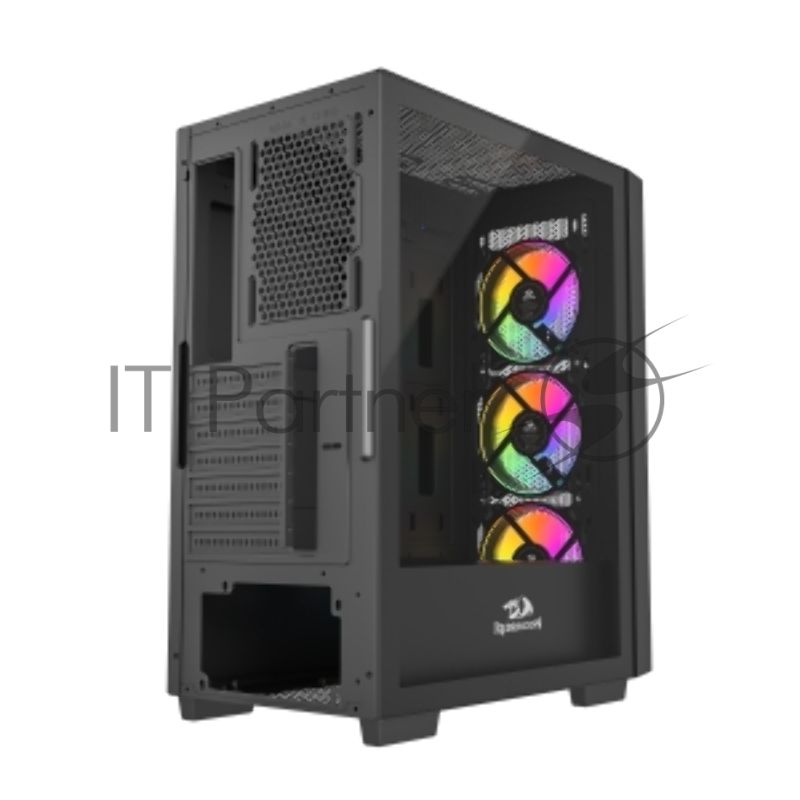Компьютерный корпус Redragon Paktis3 ITX/Micro-ATX/ATX,3кул12см,черый