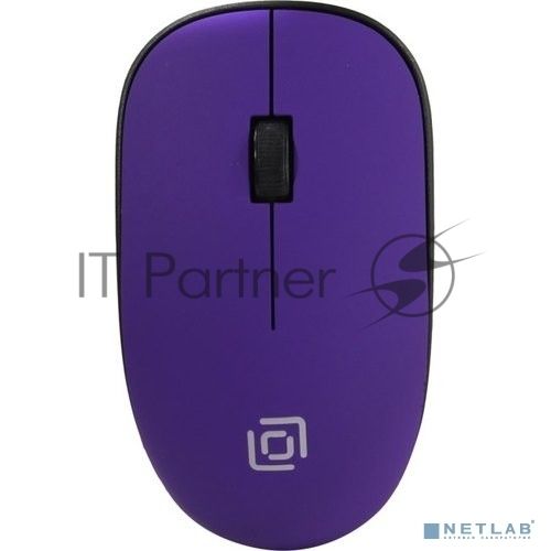 Мышь Oklick 515MW черный/пурпурный оптическая (1200dpi) беспроводная USB (3but)