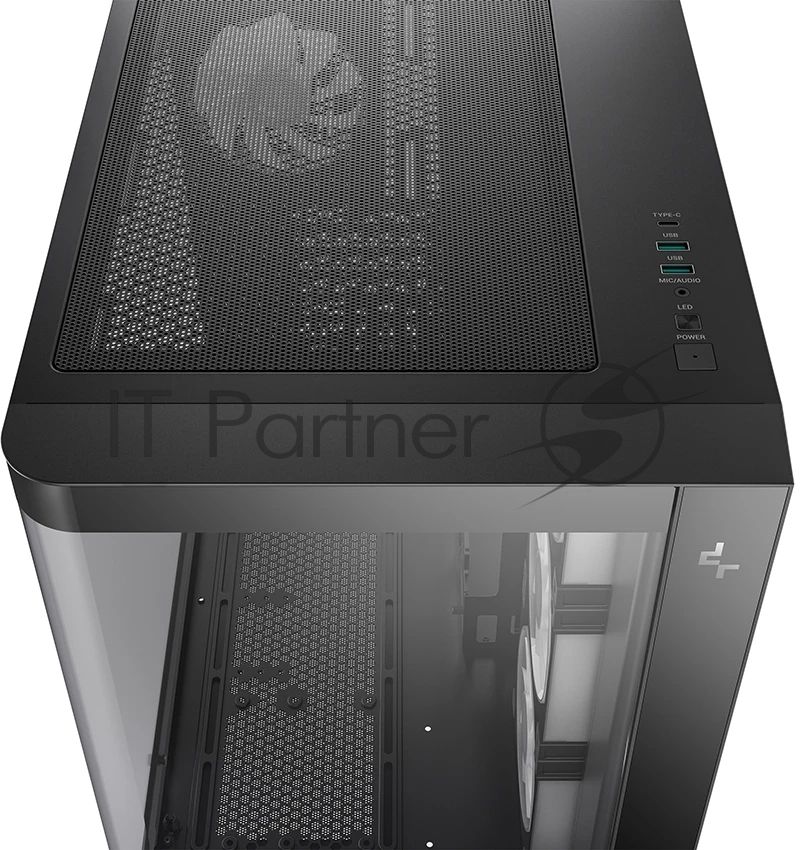 Корпус DeepCool CG530U 4F Black, Midi-Tower, чёрный, 4 x 120 мм