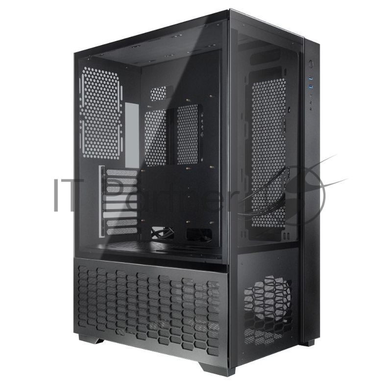 Компьютерный корпус Raijintek PAEAN PREMIUM 0R20B00208, черный, Aluminum, ATX/MICRO ATX/MINI-ITX, USB 3.0x2, Type Cx1, HD Audiox1