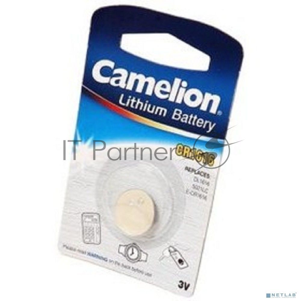 Батарейка литиевая Camelion CR1616 BL-1 (CR1616-BP1, 3V)