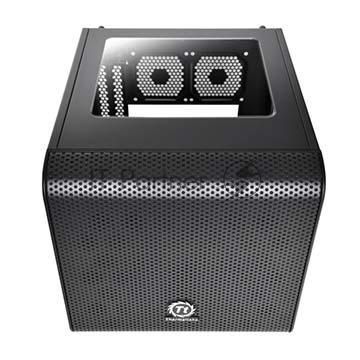 Компьютерный корпус Case Tt Core V1 CA-1B8-00S1WN-00 mATX/ win/ black/ USB3.0/ no PSU