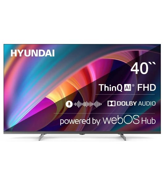 Телевизор Hyundai 40" H-LED40BS5100 черный/серый LED FHD 60Hz webOS 1.5GB/8GB