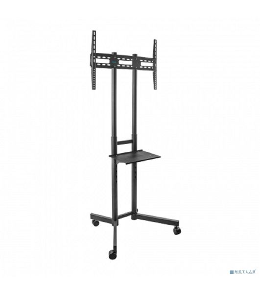 Мобильная стойка напольная Kromax OMEGA-15 черный, 1 шт/уп, для TV 32"-70", max вес 50 кг, высота 1700 мм, max VESA 600x400 мм