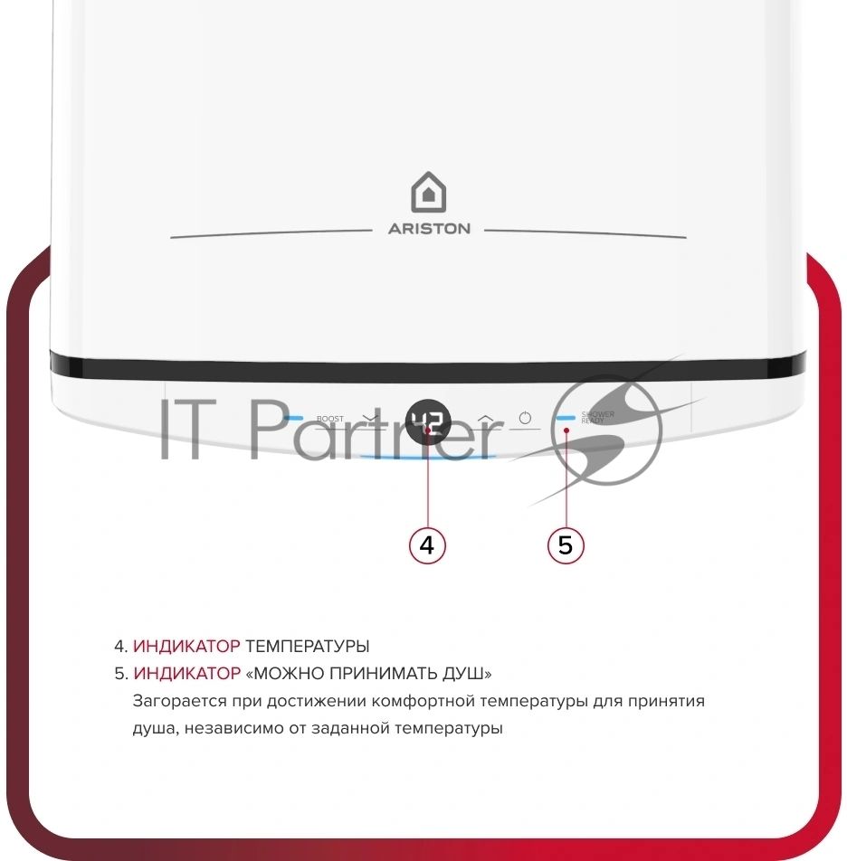 Водонагреватель электрический Ariston Velis Tech ABSE Dry 50 белый, накопительный, 50 л, 2,5 кВт