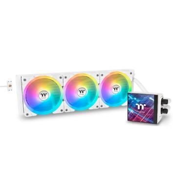 Система жидкостного охлаждения Thermaltake MAGFloe 360 Ultra Snow ARGB Soc-AM5/AM4/1200/1700/1851 белый 4-pin 30.6dB Al+Cu LCD Ret (CL-W433-PL12SW-A)