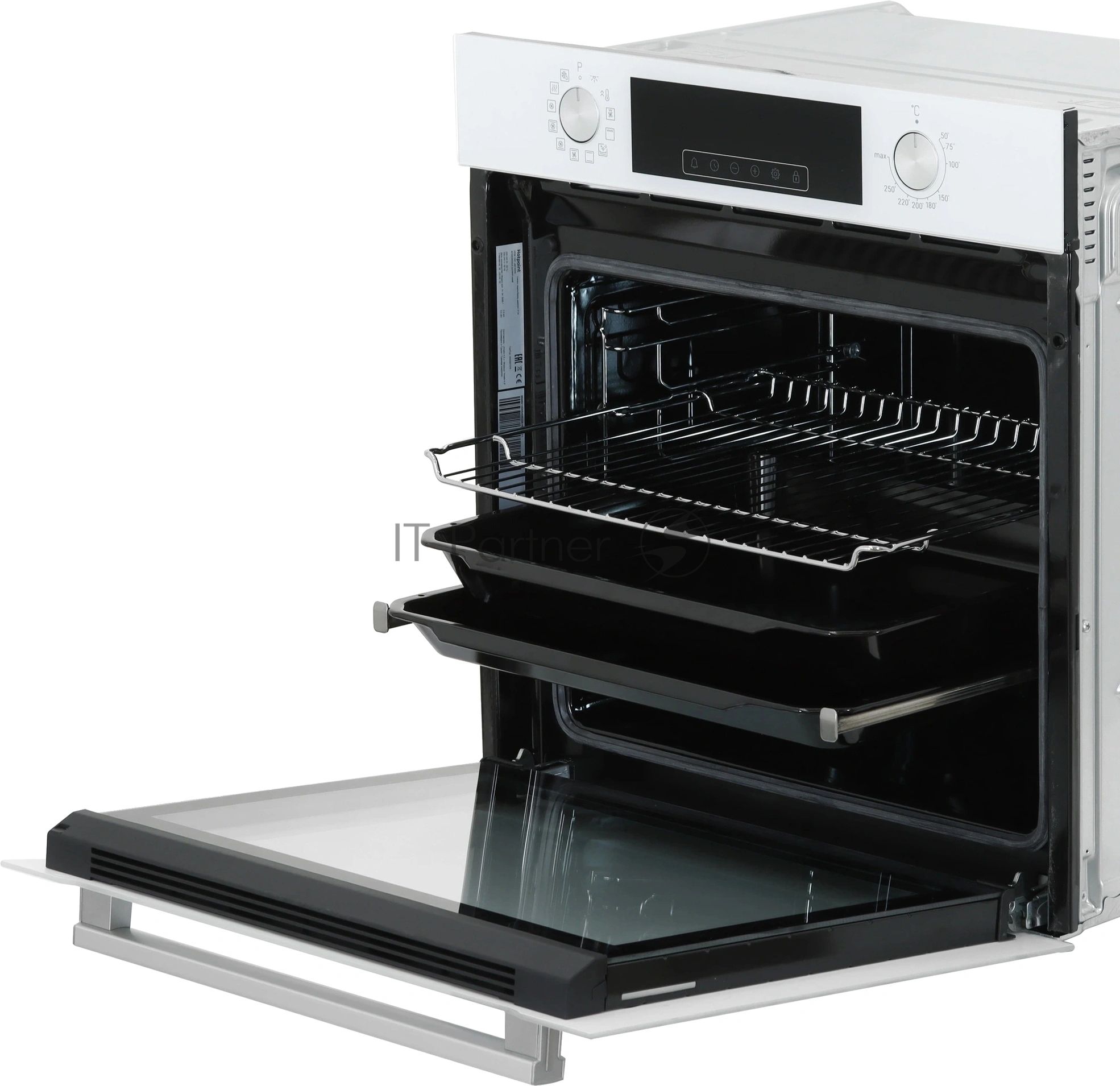 Встраиваемый электрический духовой шкаф Hotpoint HFE9 1231 JSH WHG, 72 л, 280 °C, конвекция, гриль, очистка паром, класс A