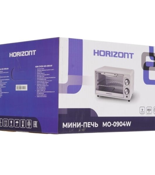 Мини-печь Horizont MO-0904W 800 Вт, 9 л, белый