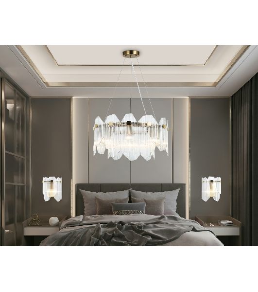 Светильник Ambrella light LH31251/6 BS/CL латунь/прозрачный E14*6 max 40W D510*270