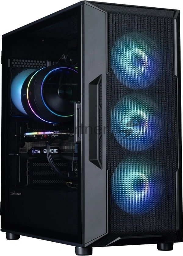 Компьютерный корпус ZALMAN MidiTower I3 NEO ARGb V2 black (ATX, без БП, 2xUSB3.0, 4x120мм ARGb) (Zalman i3 NEO ARGb V2 Black)