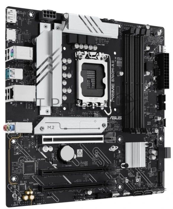 Материнская плата ASUS PRIME B760M-A II-CSM, LGA1700, Intel B760, 4xDDR5, 4xSATA 6Gb/s, 2xM.2, 1xPCIe 5.0 x16, 1xPCIe 4.0 x16 (x4), 1xPCIe 4.0 x16 (x1), 1xDisplayPort, 1xHDMI, 1x 2.5Gb LAN, 2xUSB 3.2 Gen 2 Type-A, 4xUSB 2.0 Type-A, 3x3.5 мм, 7.1, microATX