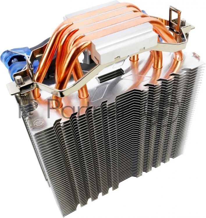 Кулер для процессора AeroCool Verkho 4 серебристый, 120 мм, алюминий/медь, 2000 об/мин, 27 дБ, 4 pin, 140 Вт, 156.5 мм