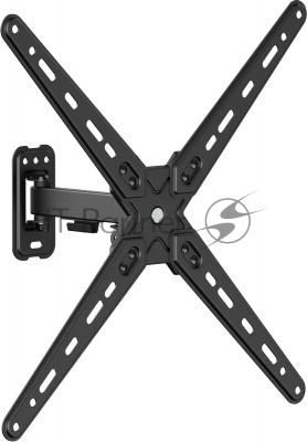 Кронштейн для телевизора Ultramounts UM957 черный 13"-55" макс.25кг настенный поворот и наклон