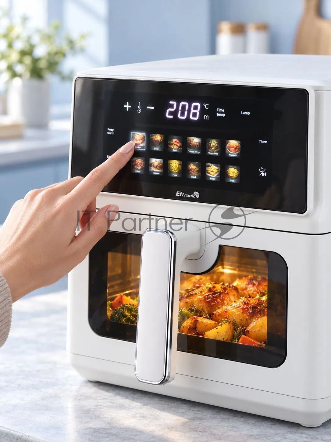 Аэрогриль ELTRONIC (777-13) 7 литров/ 1700w (белый)
