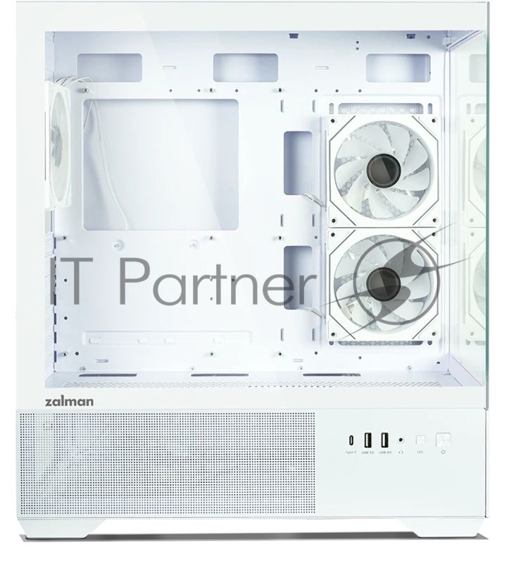 Компьютерный корпус ZALMAN CHRONIX, ATX, белый, WINDOW, 1xCombo (3.5’’ or 2.5’’), 1x3.5’’HDD, 2x2.5’’SSD, 1xUSB2.0, 1xUSB3.0, 1xUSB Type-C, SIDE 2x120мм ARGB, REAR 1x120мм ARGB