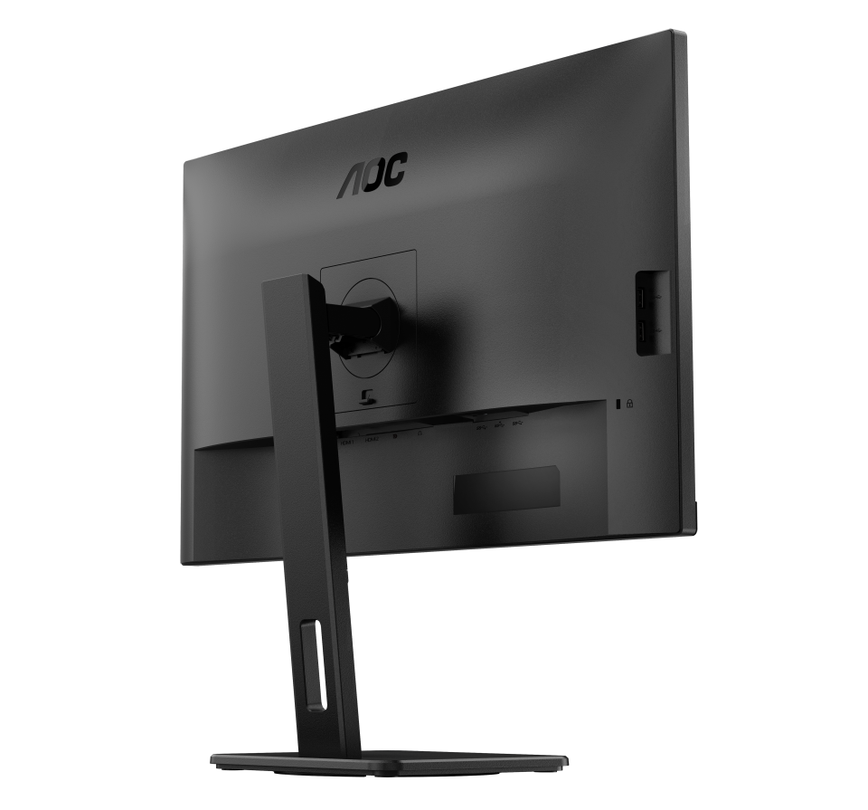 Монитор 27" AOC U27E3UF IPS 3840x2160, 60 Гц, 4 мс, 16:9, 350 кд/м², 2xHDMI 2.0, DP 1.4, 3.5 Jack, динамики (2x2 Вт), USB Hub (4x USB 3.2 Gen 1), HDR10, Adaptive-Sync, черный
