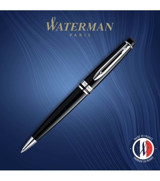 Ручка шариковая Waterman Expert 3 (CWS0951800) Black CT M, синие чернила, подарочная коробка