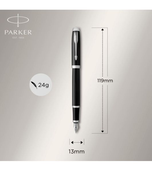 Набор ручек Parker IM Core FK221 (CW2093215) черный CT сталь нержавеющая, подарочная коробка ручка перьевая, ручка шариковая