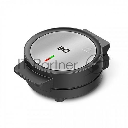 Вафельница BQ ST1009 черный/стальной, WAFFLE. 1000 Вт, приготовление 4 вафель одновременно, антипригарное покрытие панелей Non-Stick PRO, равномерный нагрев, теплоизолированная ручка, противоскользящие ножки, 2 индикатора работы: нагрева и питания, диапаз