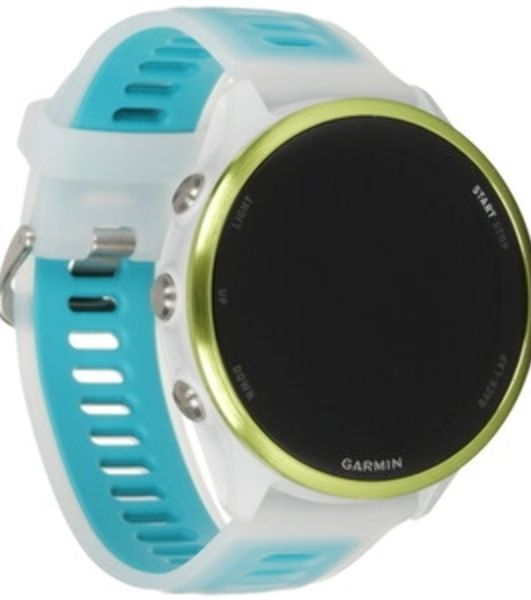 Умные часы Garmin Forerunner 970, 1.4" AMOLED, Wi-Fi, Bluetooth, NFC, 50м, белый / желтый / бирюзовый