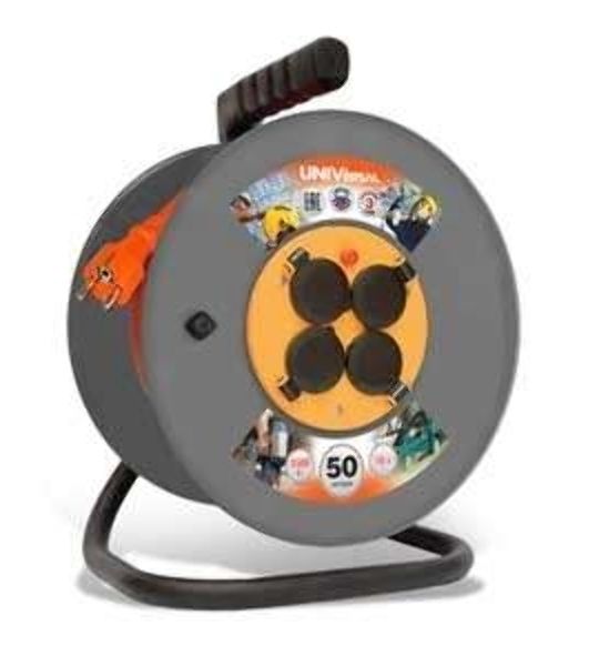 Удлинитель на катушке 4х50 м с заземл. 16А IP44 ВЕМ-250 термо ПВС 3х2.5 UNIVersal 9634209