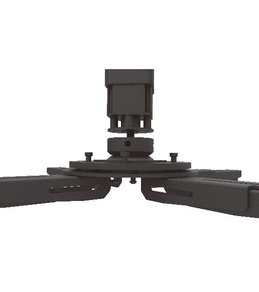 Потолочный комплект для проектора Wize Pro PRXL713A длина штанги 217,7-400,7 см, расстояние между крепежными отверстиями 404 мм,наклон +/-11°,вращение 360°, до 100 кг,черн