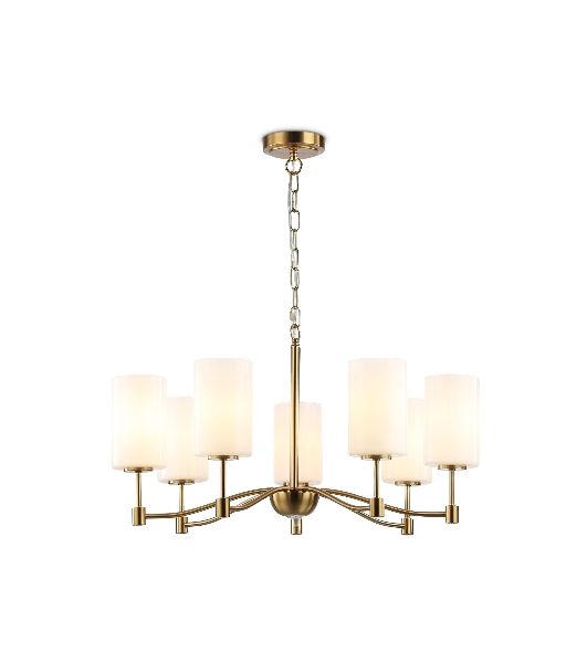 Люстра Ambrella light LH56053/7 BS/FR латунь/белый матовый E14*7 max 40W D680*950