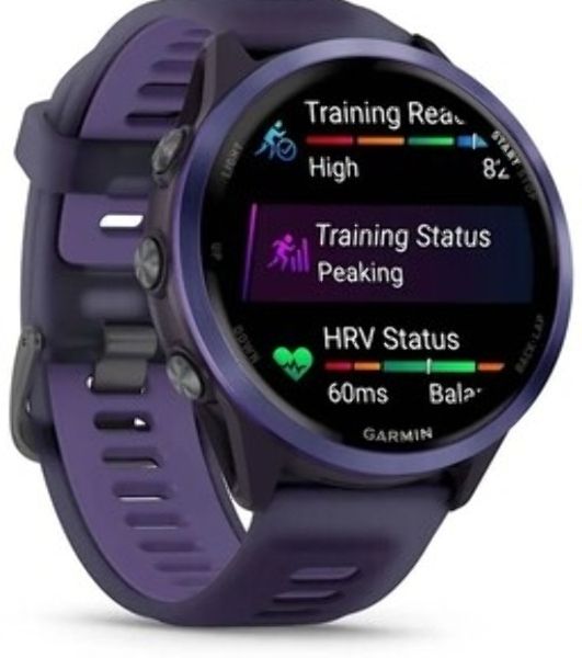 Умные часы Garmin Forerunner 970, 1.4" AMOLED, Wi-Fi, Bluetooth, NFC, 50м, фиолетовый