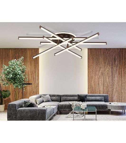 Потолочный светодиодный светильник Ambrella light FL6253 CF кофе 97W 3000K-6400K 805*760*170 (ПДУ ИК)