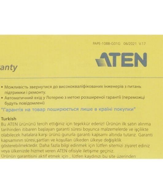 Переключатель ATEN USB HDMI Virtual Media KVM Adapter Cable (Support Smart Card Reader and Audio De-Embedder)