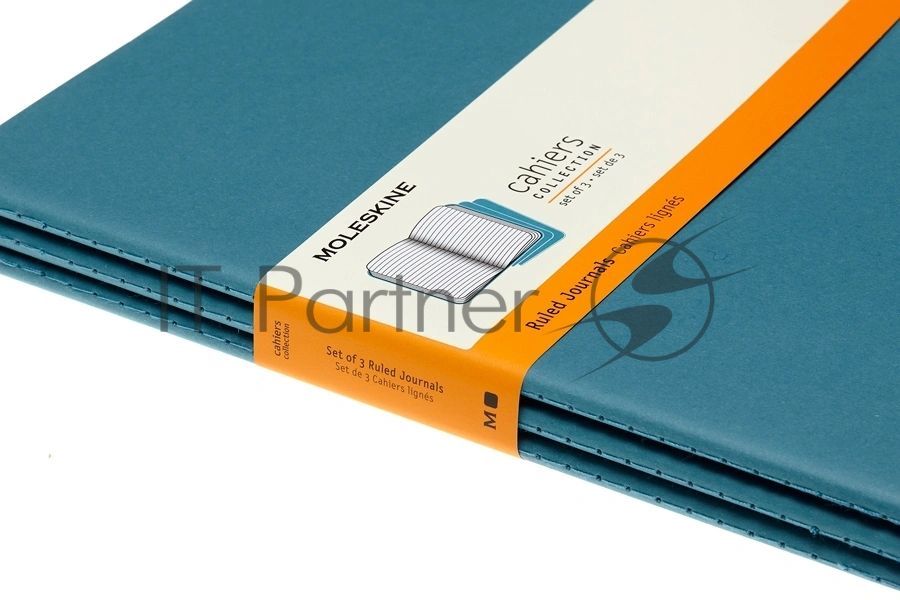 Блокнот Moleskine CAHIER JOURNAL CH023B44 XLarge 190х250 мм, обложка картон, 120 страниц, нелинованный, голубой (3 шт)